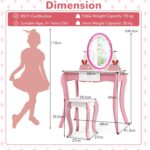 Kids Vanity Table with Mirror