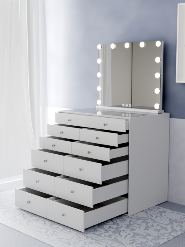 vanity table storage