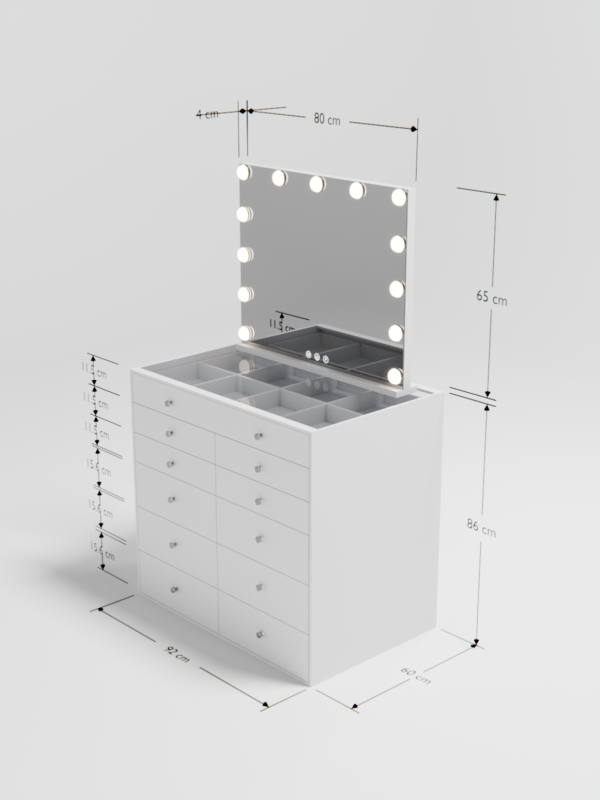 vanity table storage