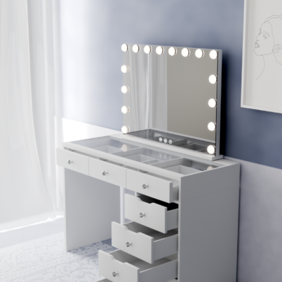 Hollywood vanity mirror and LED Light