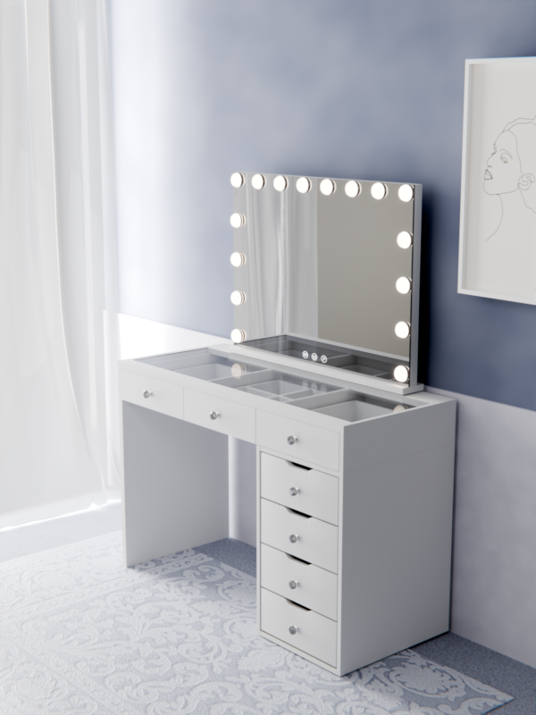 Hollywood vanity mirror and LED Light