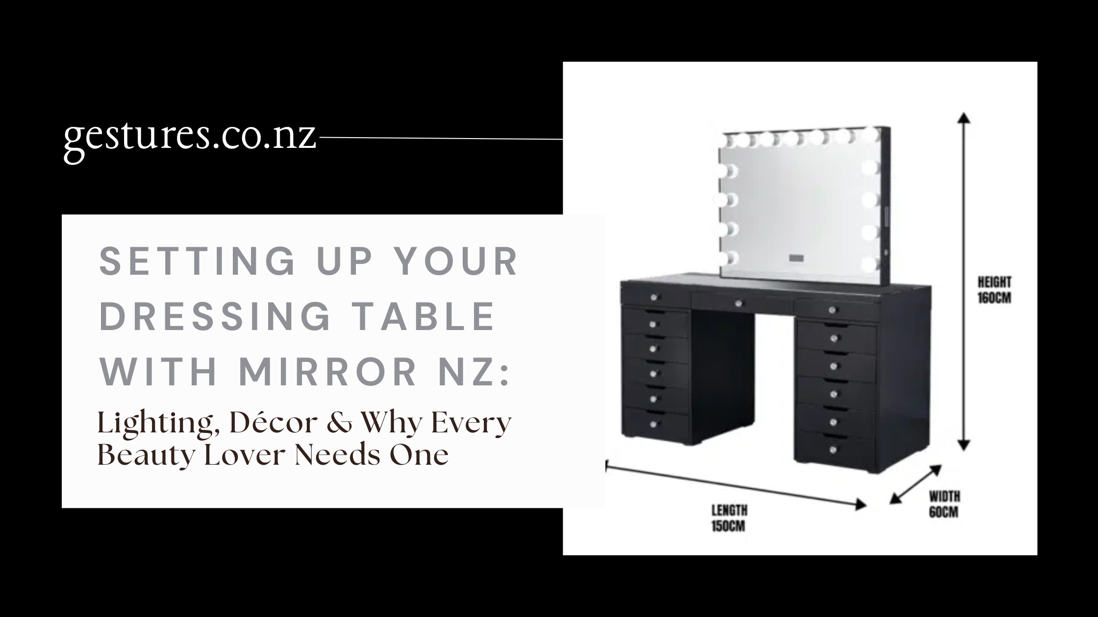 Dressing Table with Mirror