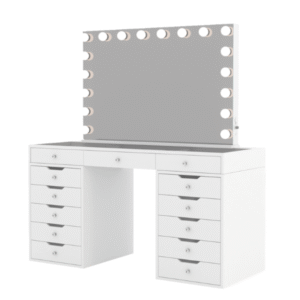 Rihanna Vanity Station NZ with LED mirror